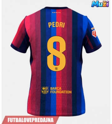 Lacne Muži Futbalové dres Barcelona Pedri Gonzalez #8 2026-27 Krátky Rukáv - Domáci